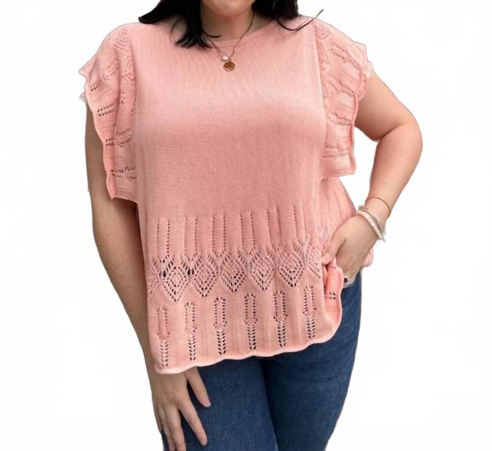 NEW J.NNA peachy top in blush